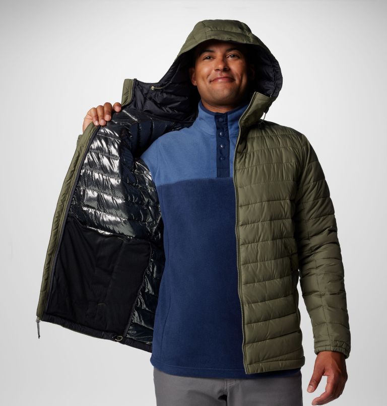 Men's Slope Edge II Hooded Jacket - Tall, Color: Stone Green, image 6