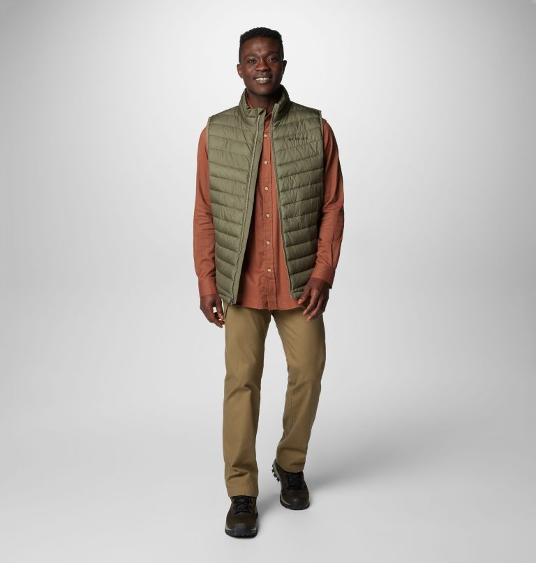 Men's Slope Edge II Insulated Gilet, Color: Stone Green, image 3