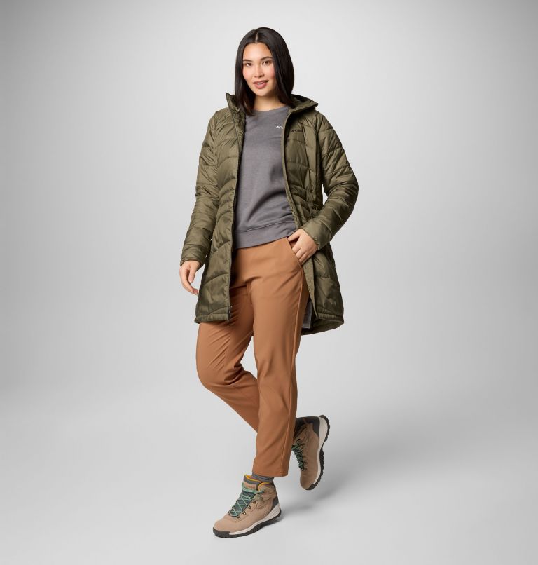 Women's Karis Gale II Long Jacket, Color: Stone Green, image 3