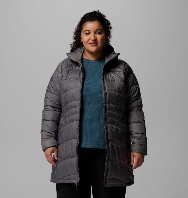 Women's Karis Gale II Long Jacket - Plus Size, Color: City Grey, image 5