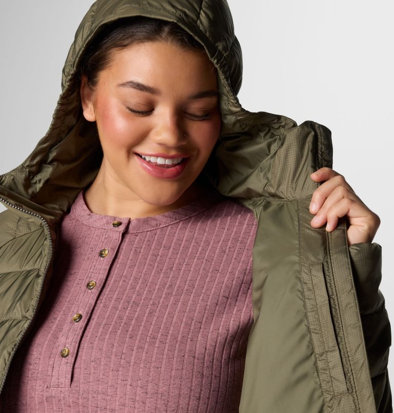 Manteau long Karis Gale II pour femmes – Grandes tailles, Color: Stone Green, image 5