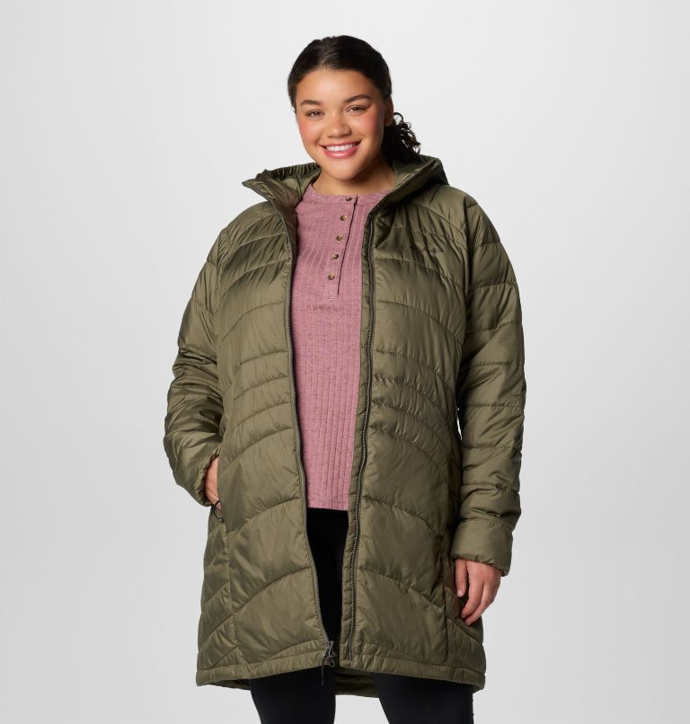 Manteau long Karis Gale II pour femmes – Grandes tailles, Color: Stone Green, image 6