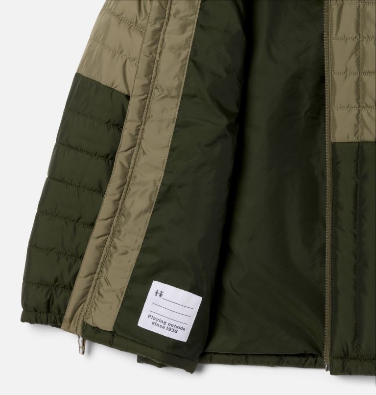 Boys' Humphrey Hills II Puffer, Color: Stone Green, Greenscape, image 3