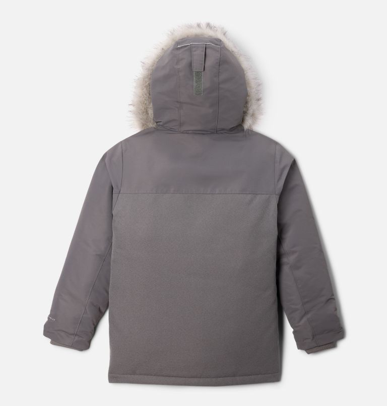 Boys' Boundary Bay Down Parka, Color: City Grey, image 2