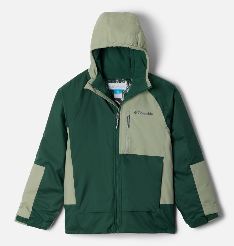 Boys' Snow Problem Jacket, Color: Rain Forest, Safari, image 1