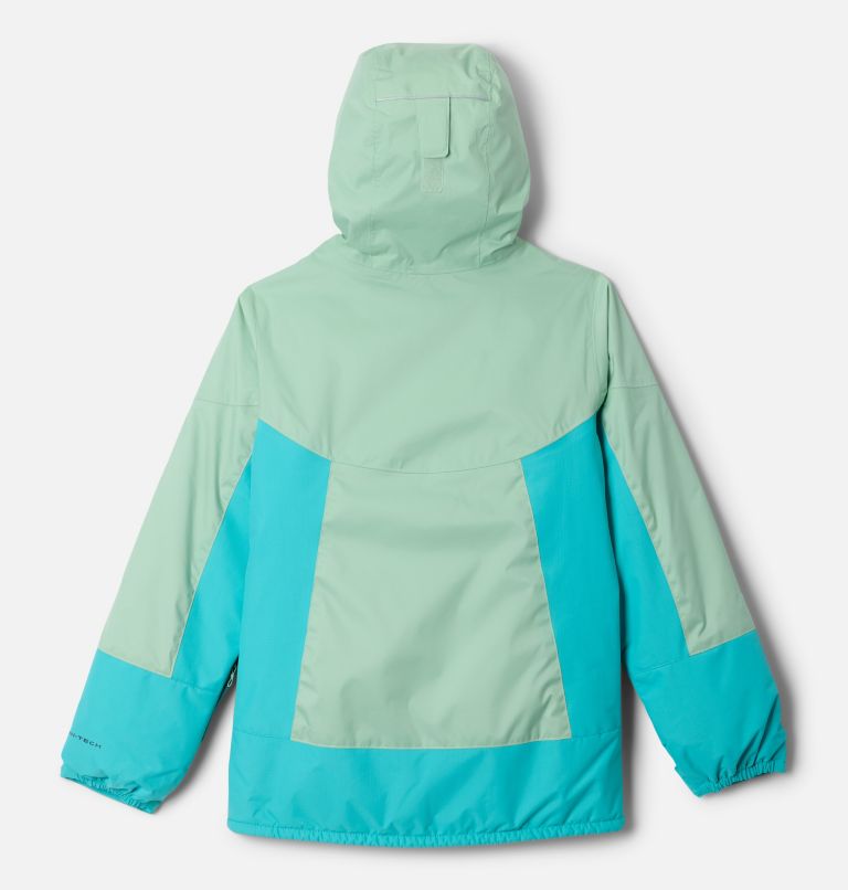 Girls' Snow Problem Jacket, Color: New Mint, Geyser, image 2