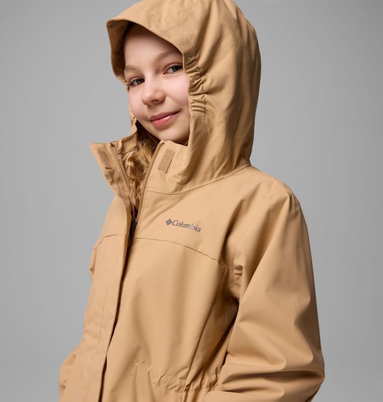 Girls' Hikebound Long Jacket, Color: Canoe, image 5