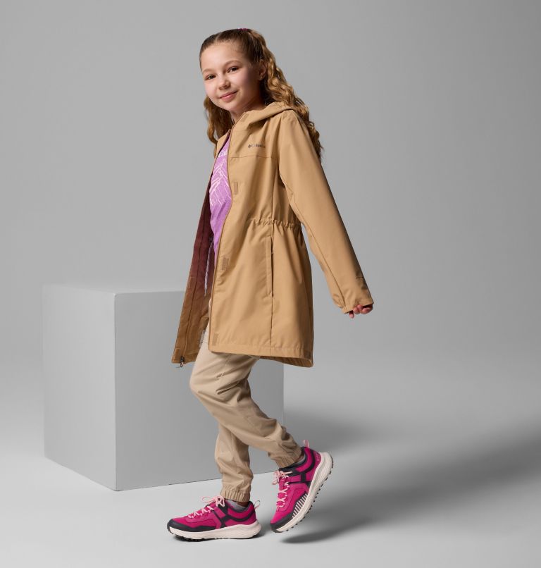 Girls' Hikebound Long Jacket, Color: Canoe, image 8