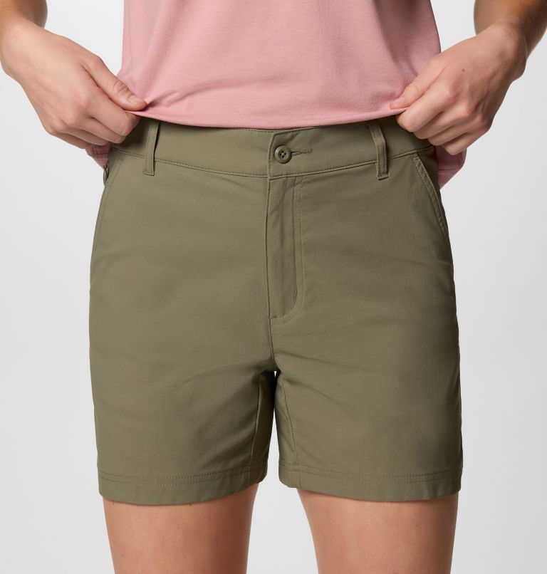 Columbia Women's Leslie Falls Hiking Shorts II, Color: Stone Green, image 4