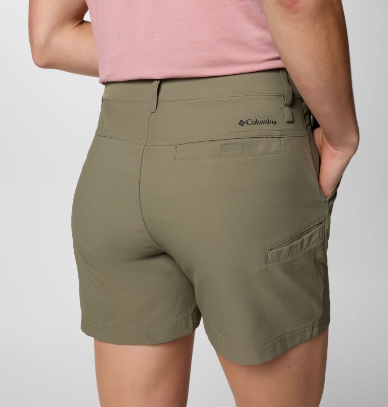 Columbia Women's Leslie Falls Hiking Shorts II, Color: Stone Green, image 5