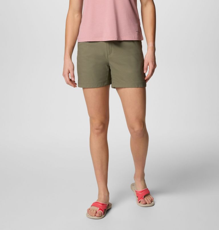 Columbia Women's Leslie Falls Hiking Shorts II, Color: Stone Green, image 1