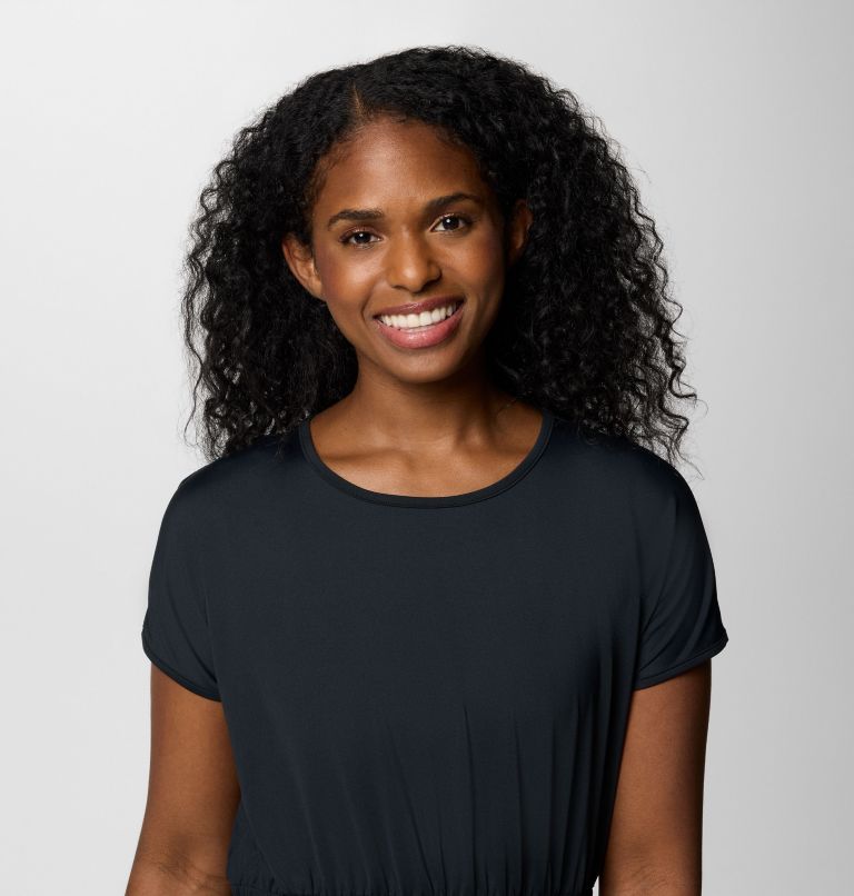 Women's Chill River Short Sleeve Dress, Color: Black, image 4