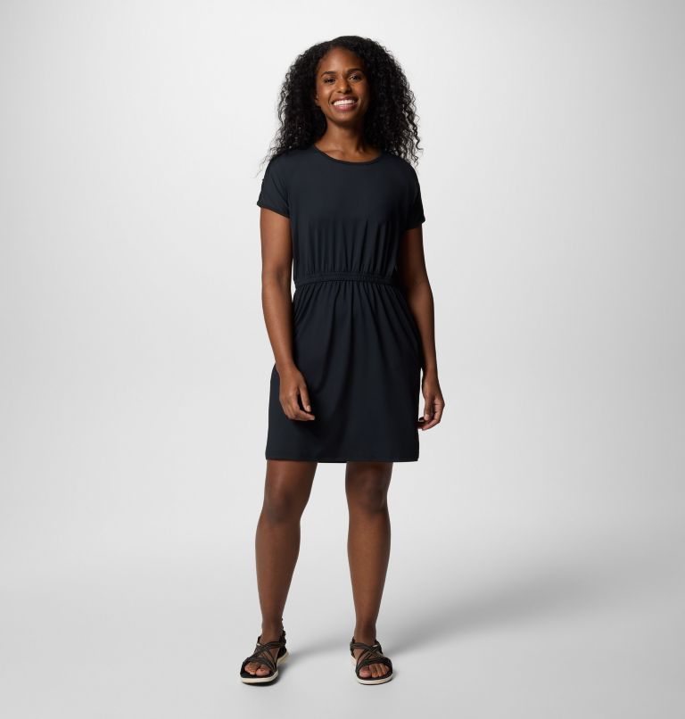 Women's Chill River Short Sleeve Dress, Color: Black, image 1