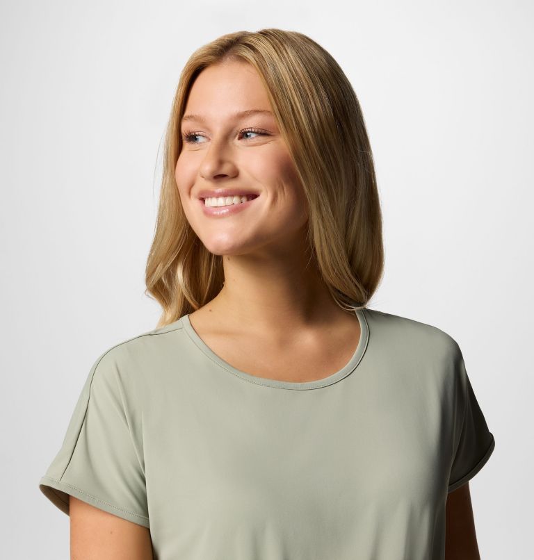 Women's Chill River Short Sleeve Dress, Color: Safari, image 4