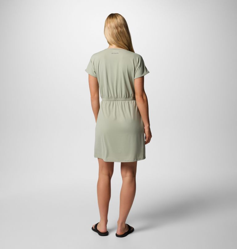 Women's Chill River Short Sleeve Dress, Color: Safari, image 2
