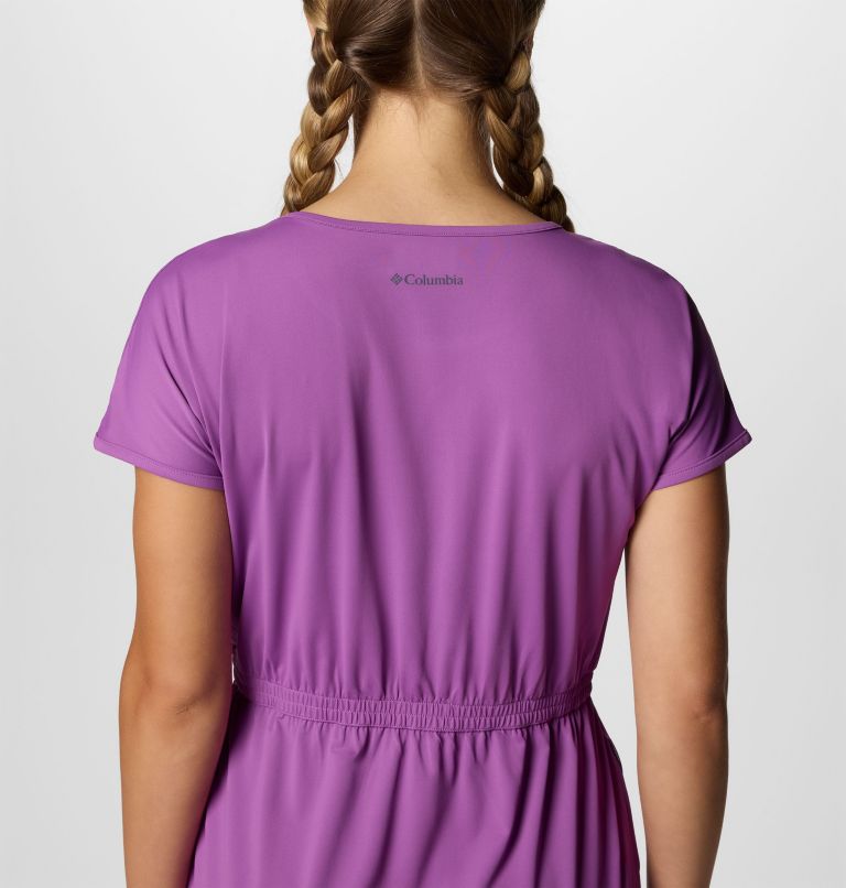 Women's Chill River Short Sleeve Dress, Color: Razzle, image 5