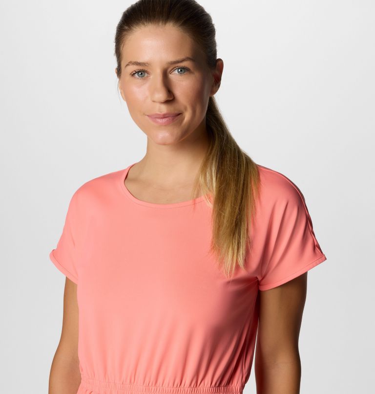Women's Chill River Short Sleeve Dress, Color: Alpenglow, image 4