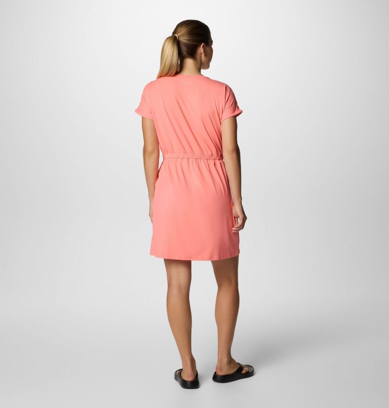 Women's Chill River Short Sleeve Dress, Color: Alpenglow, image 2
