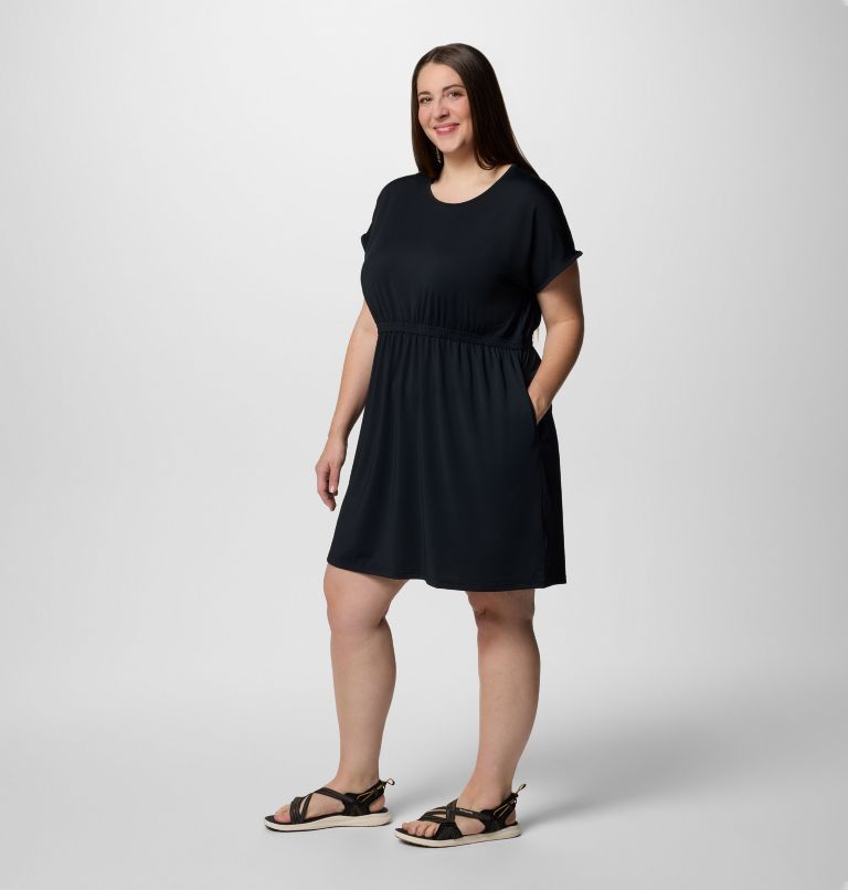 Women's Chill River Short Sleeve Dress - Plus Size, Color: Black, image 3