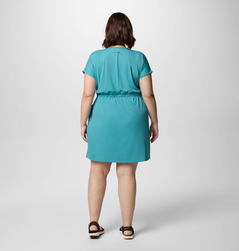 Women's Chill River Short Sleeve Dress - Plus Size, Color: Teal, image 2