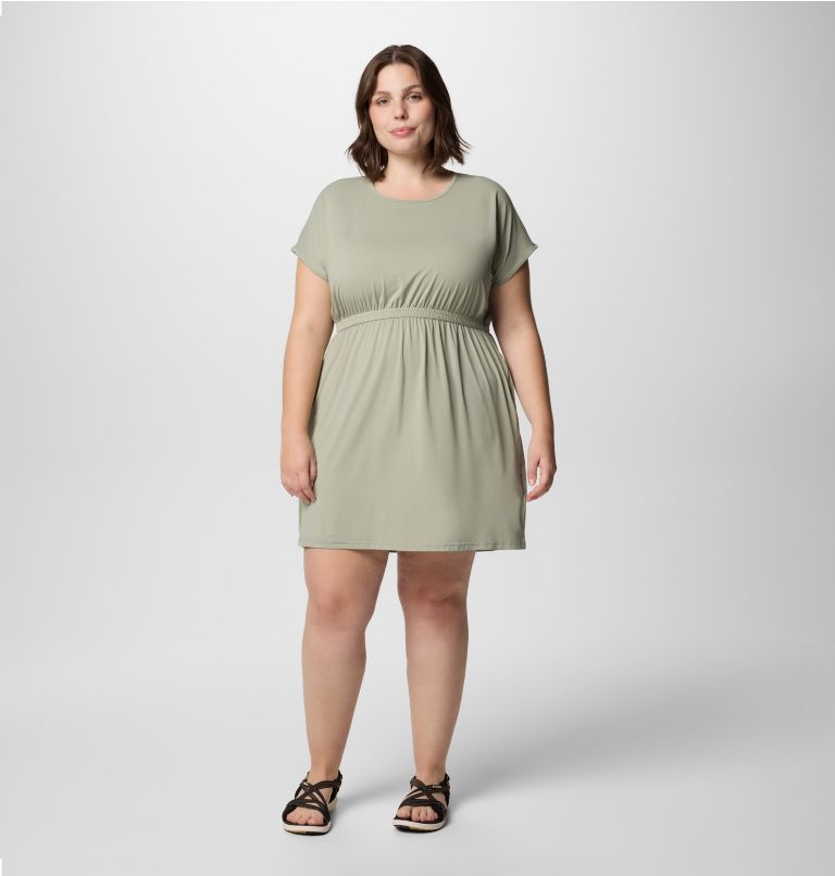 Women's Chill River Short Sleeve Dress - Plus Size, Color: Safari, image 1