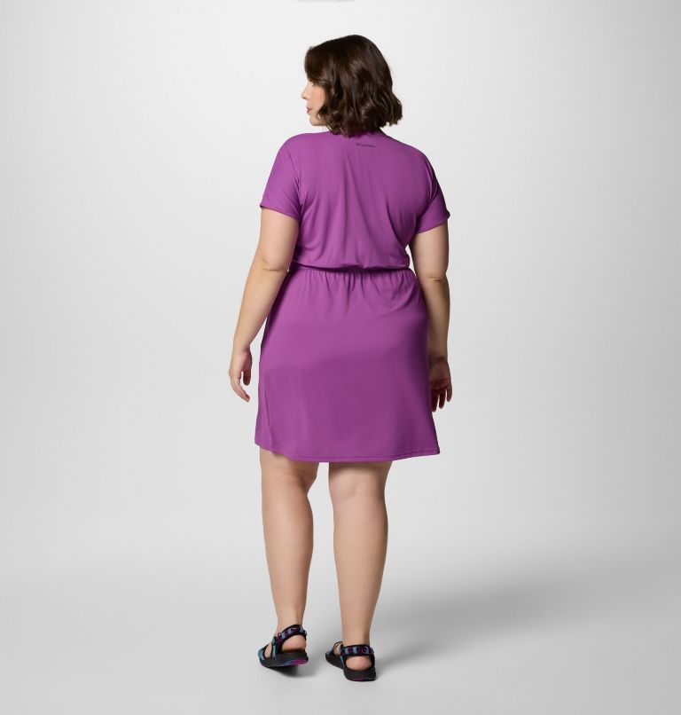 Women's Chill River Short Sleeve Dress - Plus Size, Color: Razzle, image 2