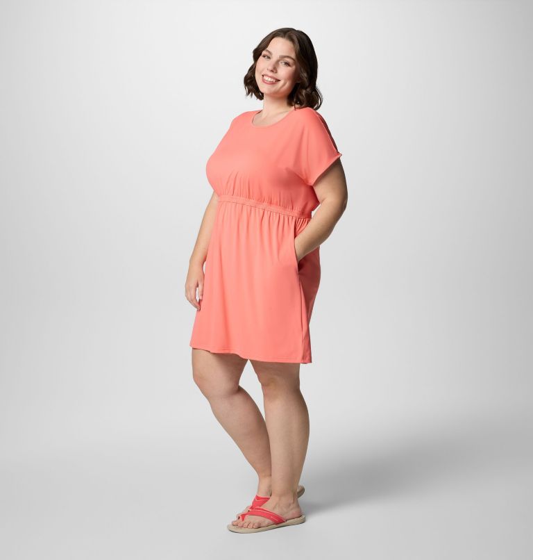 Women's Chill River Short Sleeve Dress - Plus Size, Color: Alpenglow, image 3