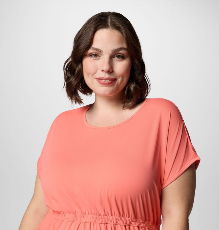 Women's Chill River Short Sleeve Dress - Plus Size, Color: Alpenglow, image 4