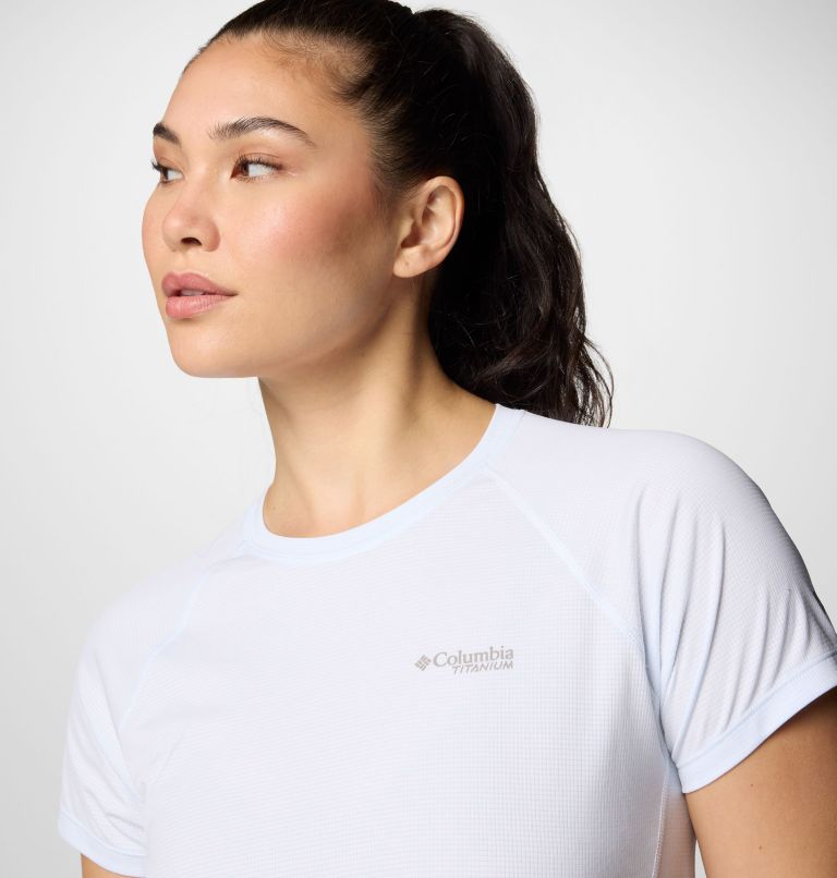 Women's Cirque River Pro Short Sleeve Crew Shirt, Color: White, image 4
