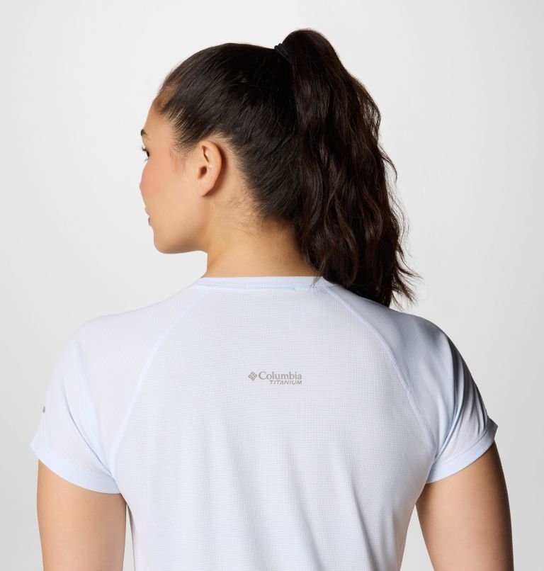 Women's Cirque River Pro Short Sleeve Crew Shirt, Color: White, image 5