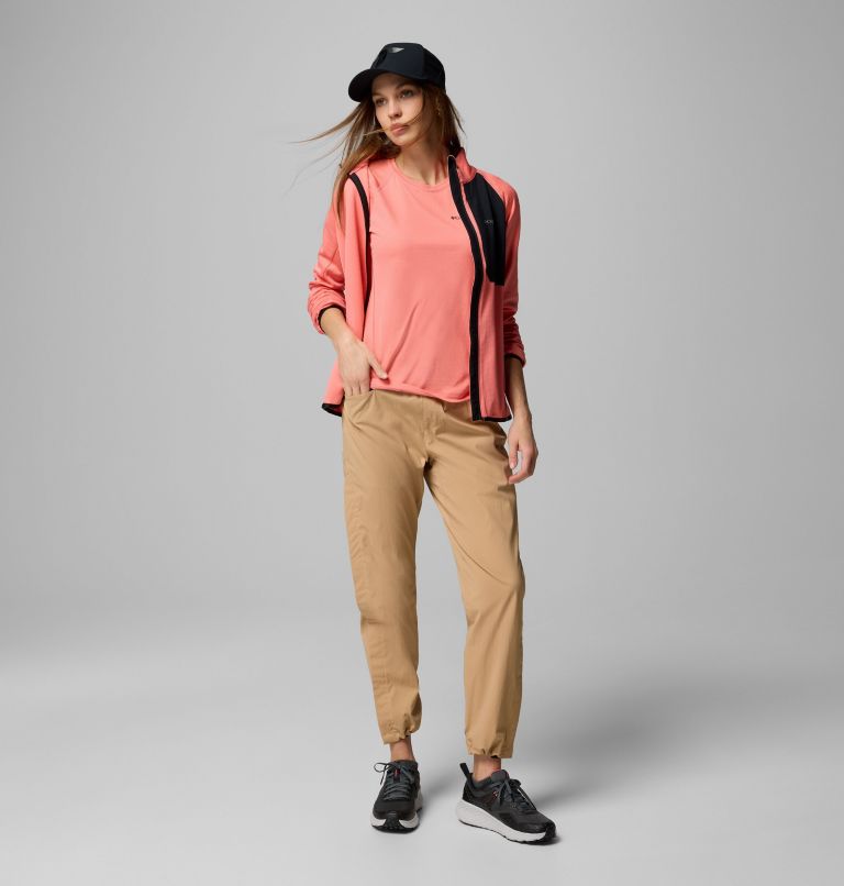 Women's Cirque River Pro Short Sleeve Crew Shirt, Color: Alpenglow, image 6