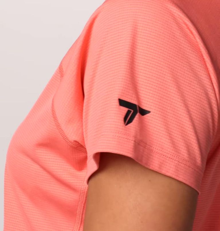 Women's Cirque River Pro Short Sleeve Crew Shirt, Color: Alpenglow