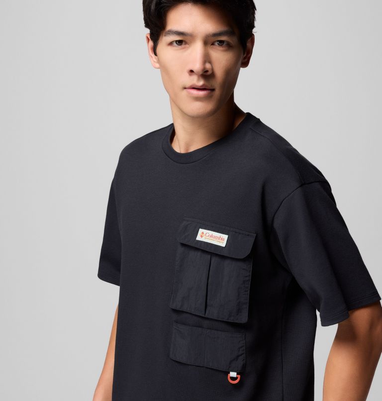 Camiseta con bolsillo unisex Cove Beach, Color: Black, image 4