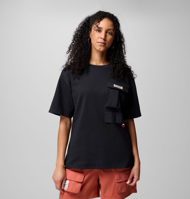 Camiseta con bolsillo unisex Cove Beach, Color: Black, image 5