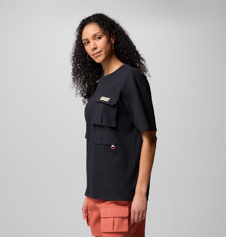 Camiseta con bolsillo unisex Cove Beach, Color: Black, image 7