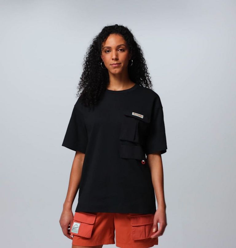 Camiseta con bolsillo unisex Cove Beach, Color: Black