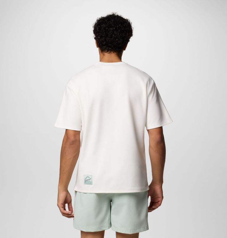 Unisex Cove Beach Pocket T-Shirt, Color: Sea Salt, Cool Green, image 9