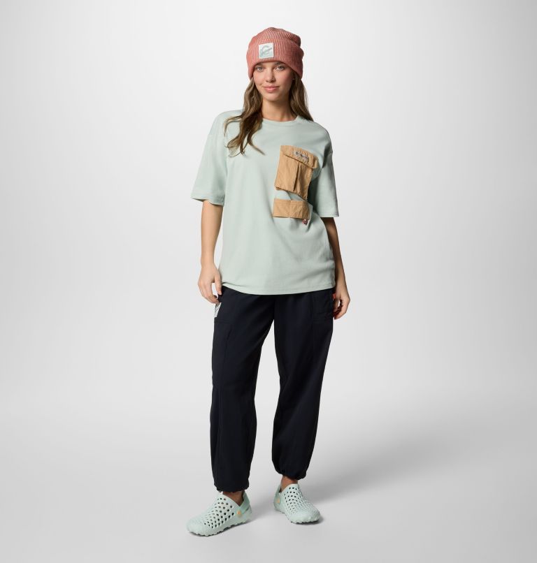 Camiseta con bolsillo unisex Cove Beach, Color: Cool Green, Canoe, image 4