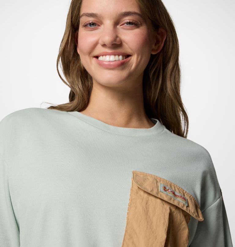 Camiseta con bolsillo unisex Cove Beach, Color: Cool Green, Canoe, image 6