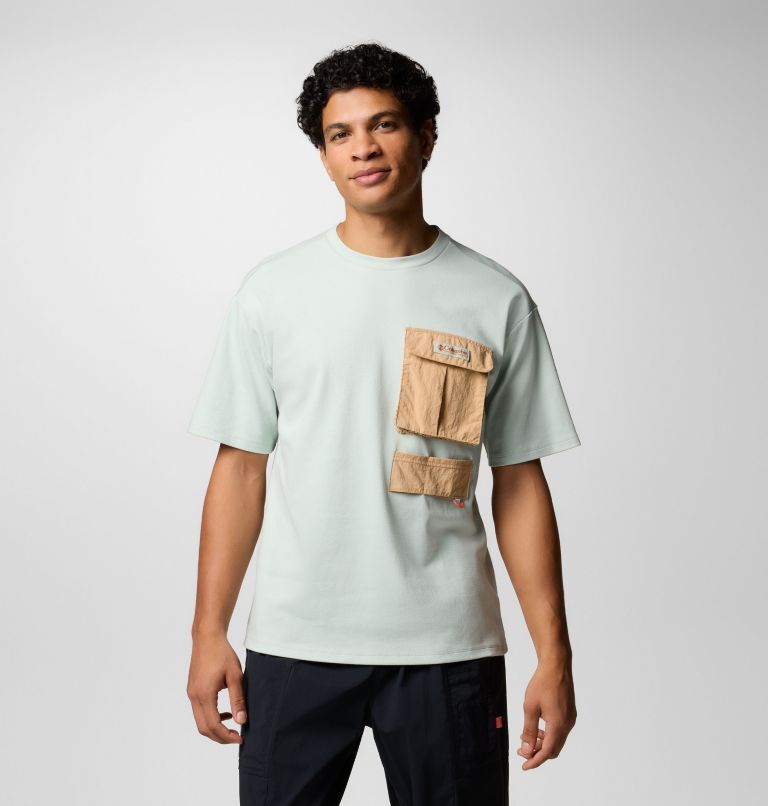 Camiseta con bolsillo unisex Cove Beach, Color: Cool Green, Canoe, image 1