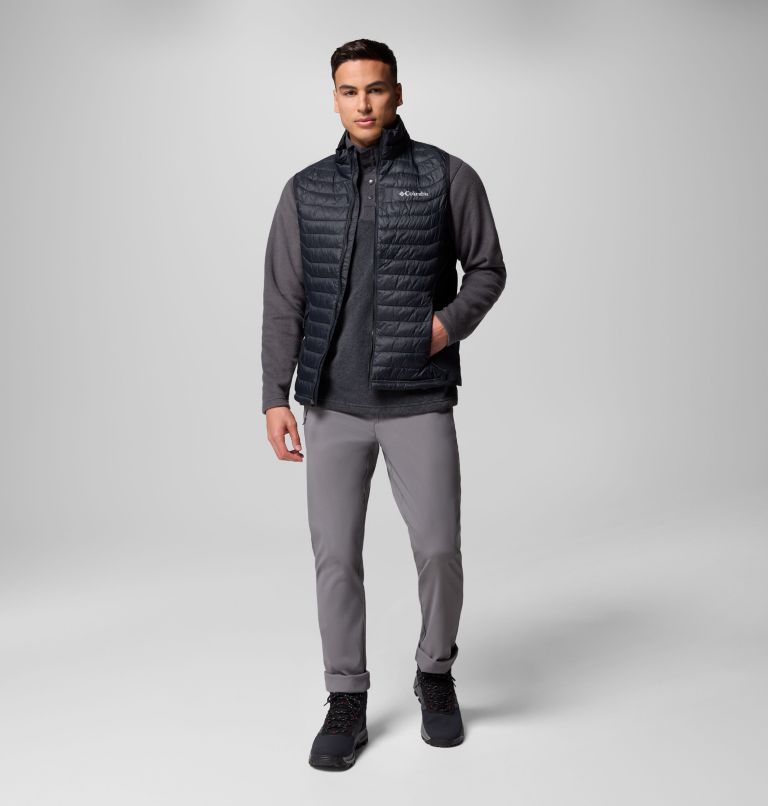 Doudoune Hybride Sans Manches Powder Pass Homme, Color: Black, image 2