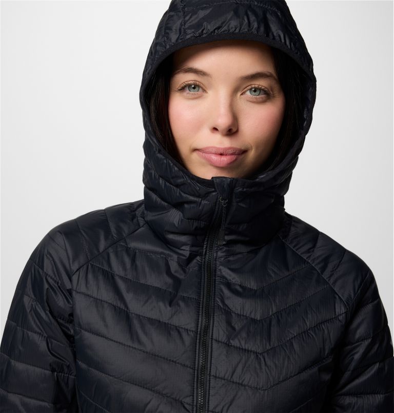 Doudoune Hybride à Capuche Powder Pass II Femme, Color: Black, image 4