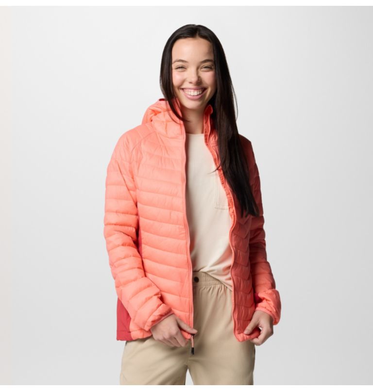 Powder Pass II Hybrid Hooded Jacket, Color: Alpenglow, Daredevil, image 6