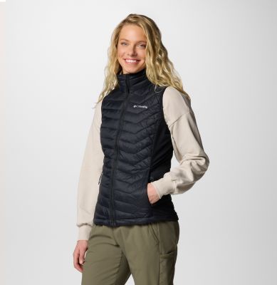 Women's Powder Pass II Hybrid Puffer Gilet, Color: Black, image 7