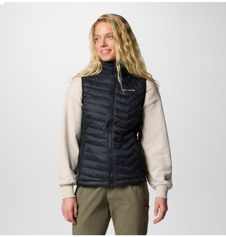 Doudoune Hybride Sans Manches Powder Pass II Femme, Color: Black, image 1
