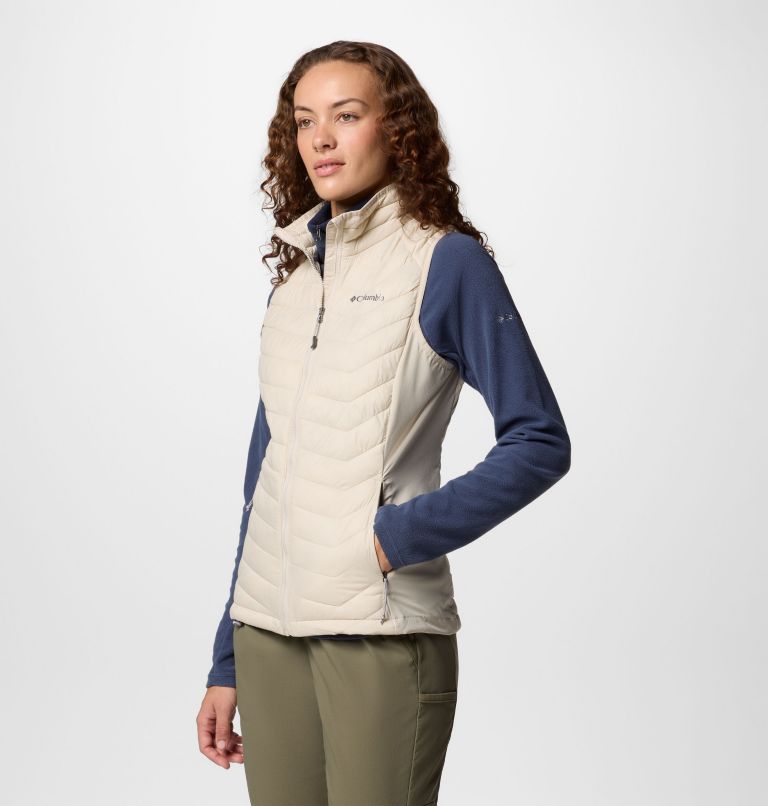 Women's Powder Pass II Hybrid Puffer Gilet, Color: Dark Stone, image 3