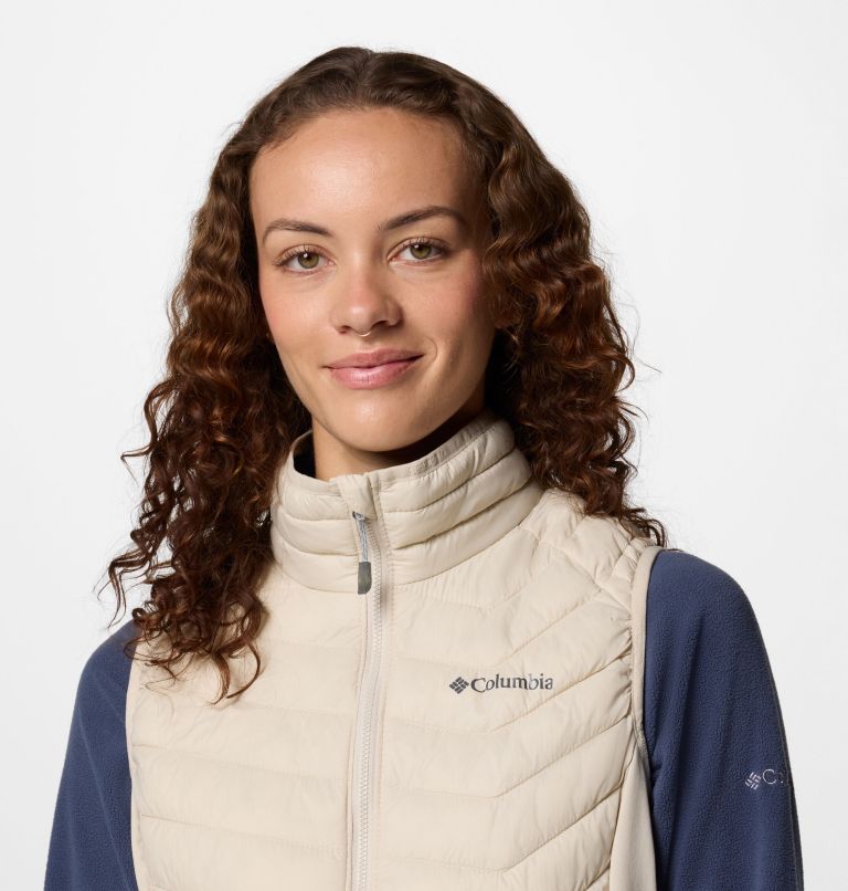 Women's Powder Pass II Hybrid Puffer Gilet, Color: Dark Stone, image 4