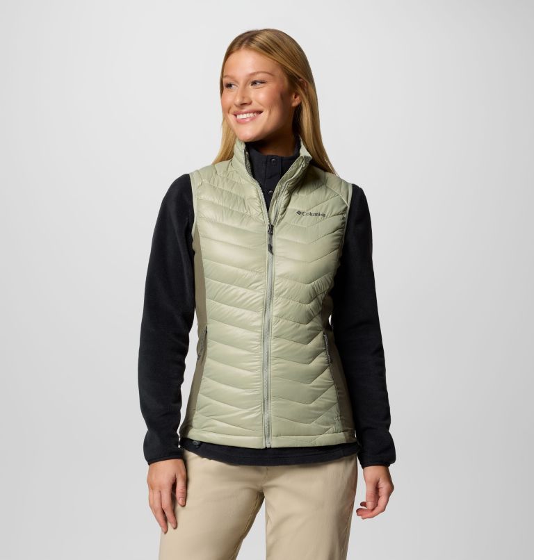 Powder Pass II Hybrid Puffer-Weste für Frauen, Color: Safari, Stone Green, image 1
