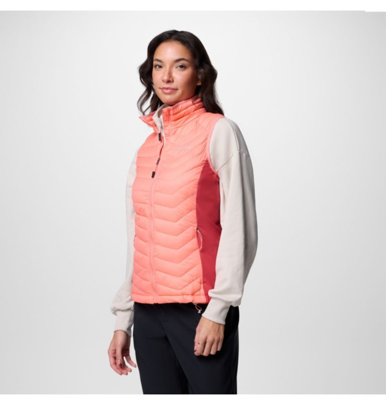 Doudoune Hybride Sans Manches Powder Pass II Femme, Color: Alpenglow, Daredevil, image 3