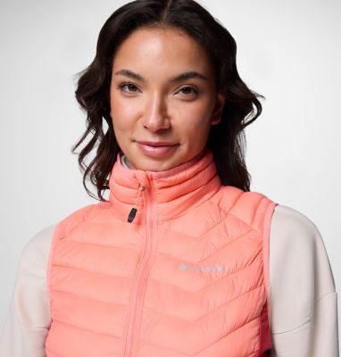 Women's Powder Pass II Hybrid Puffer Gilet, Color: Alpenglow, Daredevil, image 4